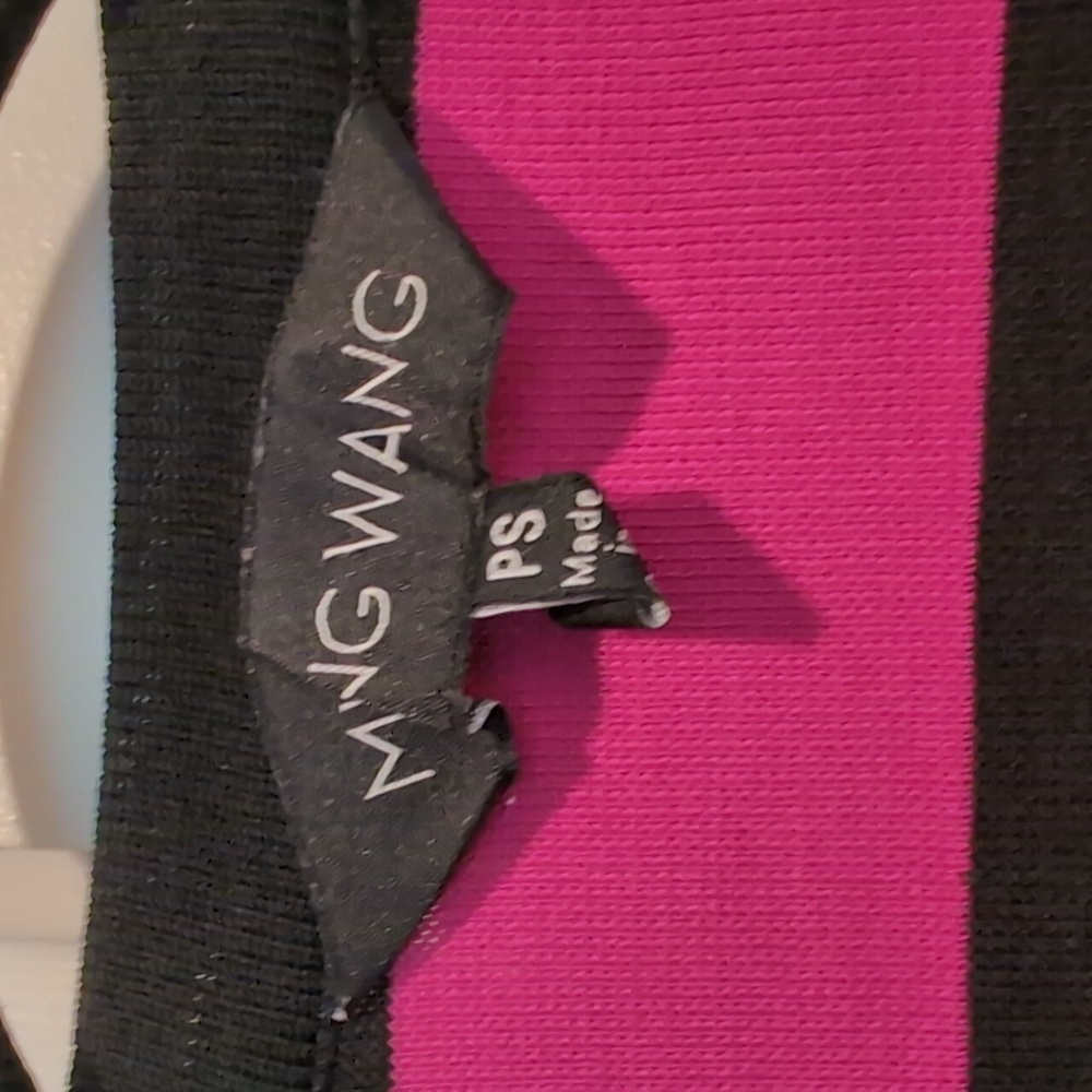 Ming Wang Pink and Black Striped Blazer - Picture 2 of 5